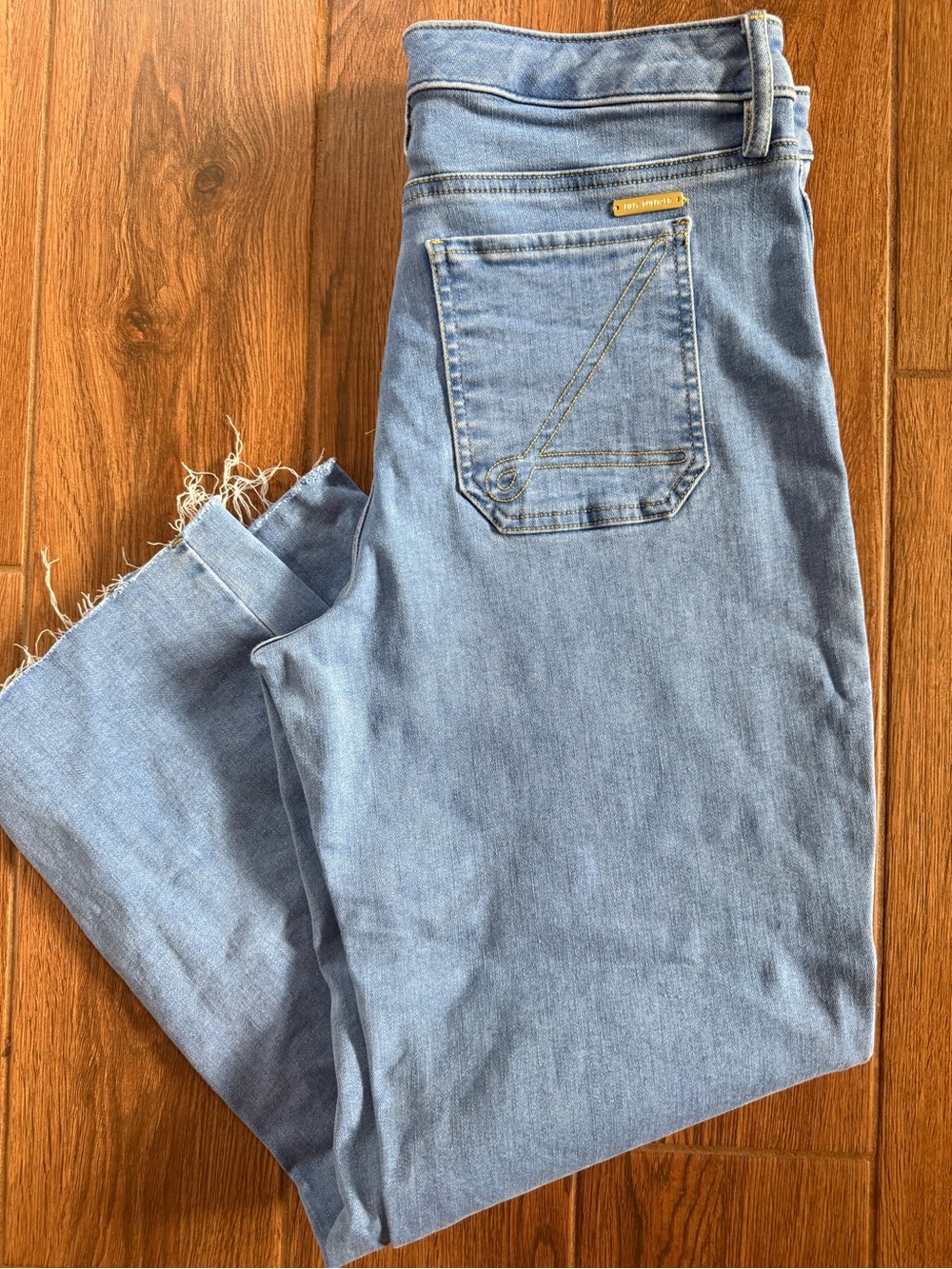 Lilly Pulitzer Light Blue High-Rise Straight Jeans